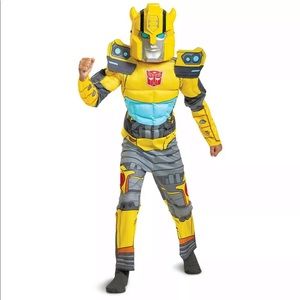 Transformers Boys Bumble Bee Muscle Costume New